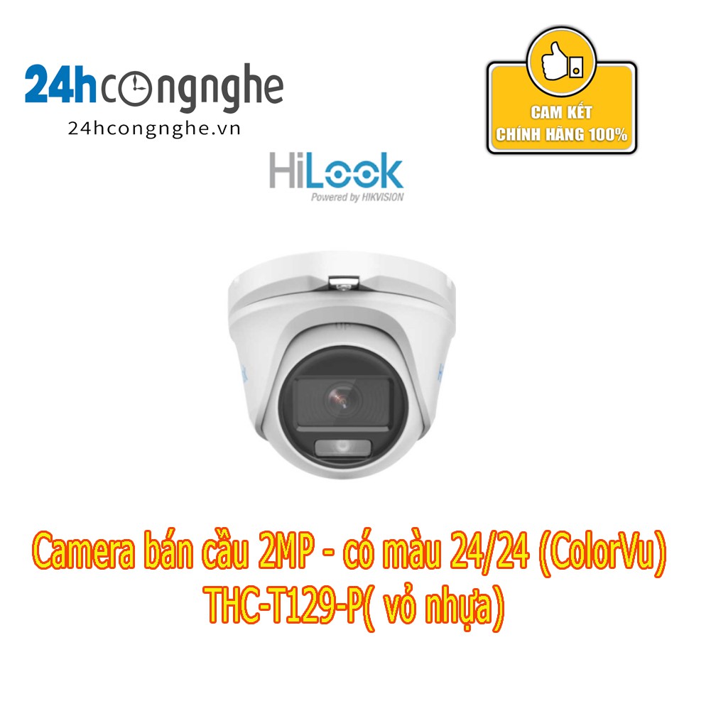 Camera HDTVI ColorVu 2MP HiLook THC-T129-P