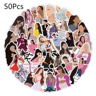 Z&M❀Ariana Grande-Bộ Nhãn Dán Hàng Loạt❀50 Cái / Bộ Diễn Viên Ca Sĩ Mỹ Dán Chống Thấm Nước Decal Cho đồ Chơi