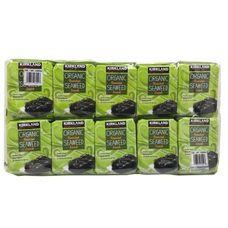 RONG BIỂN SẤY KHÔ ĂN LIỀN KIRKLAND SIGNATURE ROASTED SEASONED SEAWEED WINTER HARVEST - 10 GÓI
