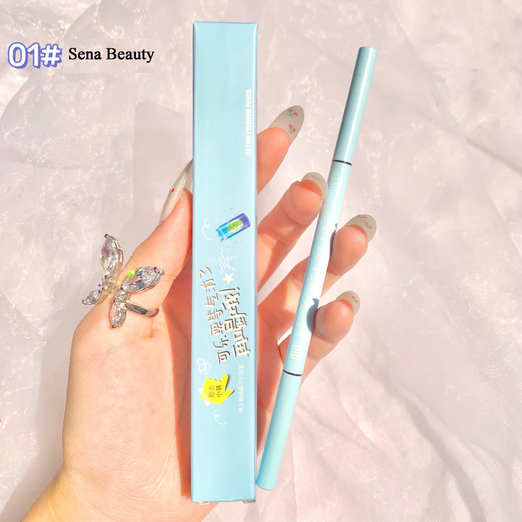 Bút Chì Kẻ Lông Mày Hai Đầu Mỏng Không Thấm Nước Và Mồ Hôi Lâu Trôi