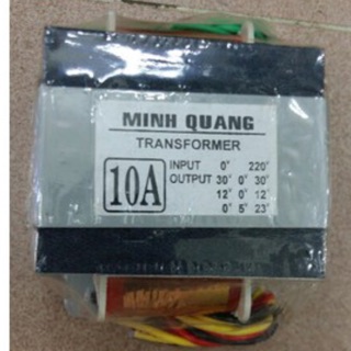 Biến áp âm ly 10A dây minh quang 100% dây đồng