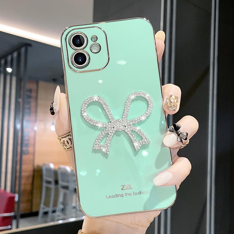 Ốp Điện Thoại Mềm Mạ Kim Tuyến Hình Bướm Cho IPhone 13 Pro Max 12 Pro Max 11 Pro Max
