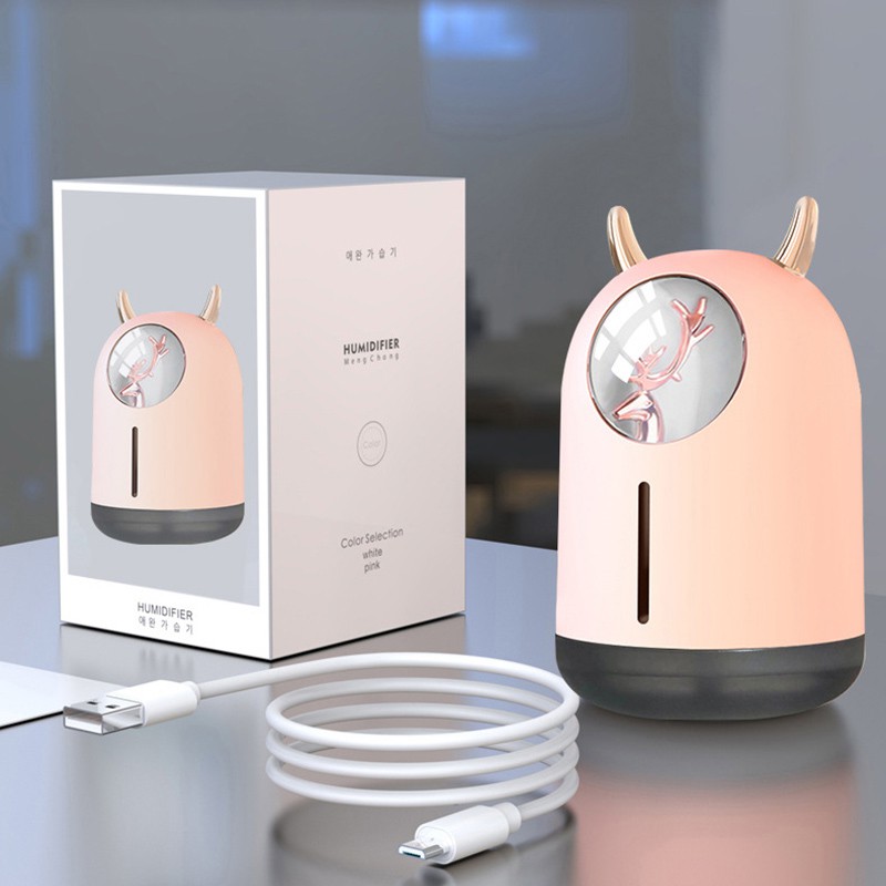 Máy Khuếch Tán Tinh Dầu Làm Ẩm Không Khí Fnelse 600ml Có Đèn Ngủ