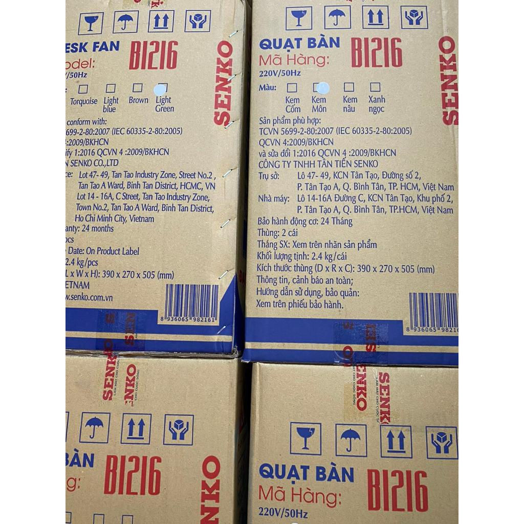 Senko - Quạt bàn B1216 Senko chính hãng, bảo hành 12 tháng