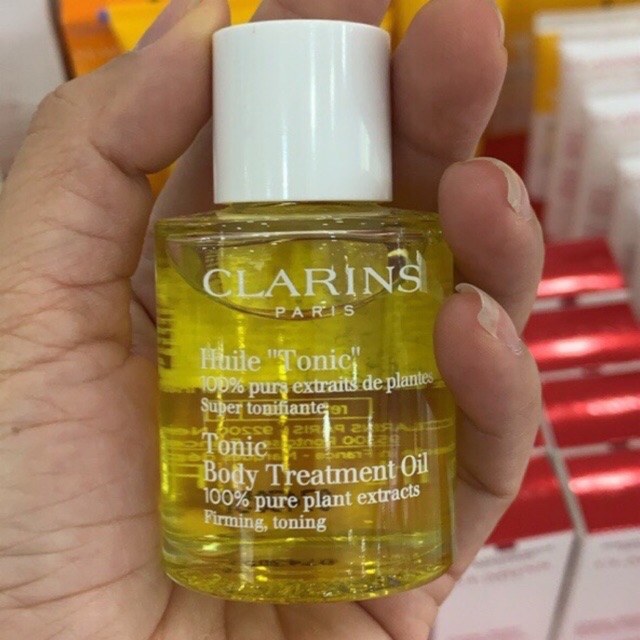 Tinh dầu massage dưỡng ẩm săn chắc chống rạn Clarins tonic body treatment oil