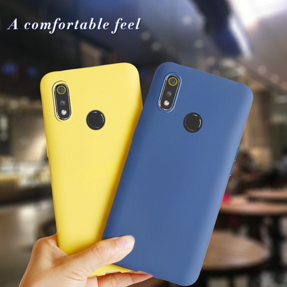 Ốp điện thoại TPU mềm màu trơn cho Oppo Realme 3 Realme 3i Realme3 Findx1825 Rmx1821 Realme3I Rmx1827
