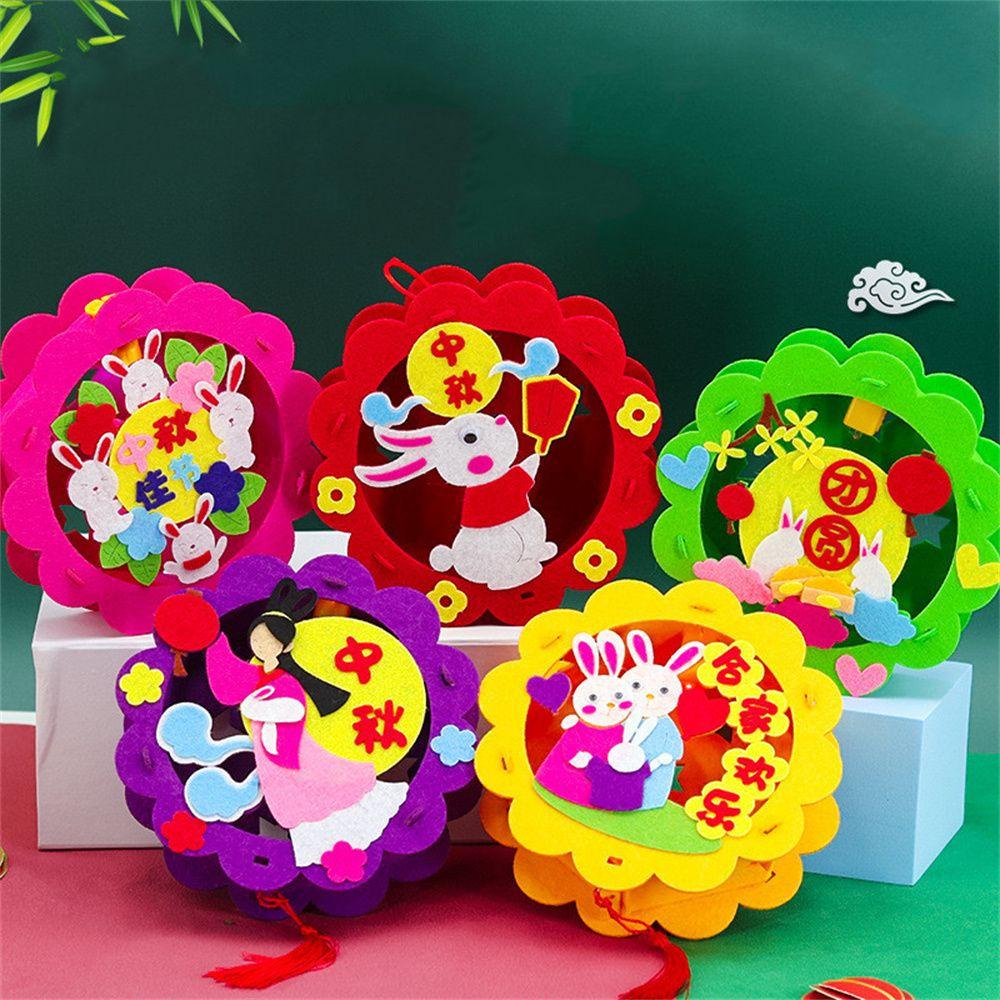YIYU Lồng Đèn Hình Thỏ Trung Hoa Thủ Công DIY