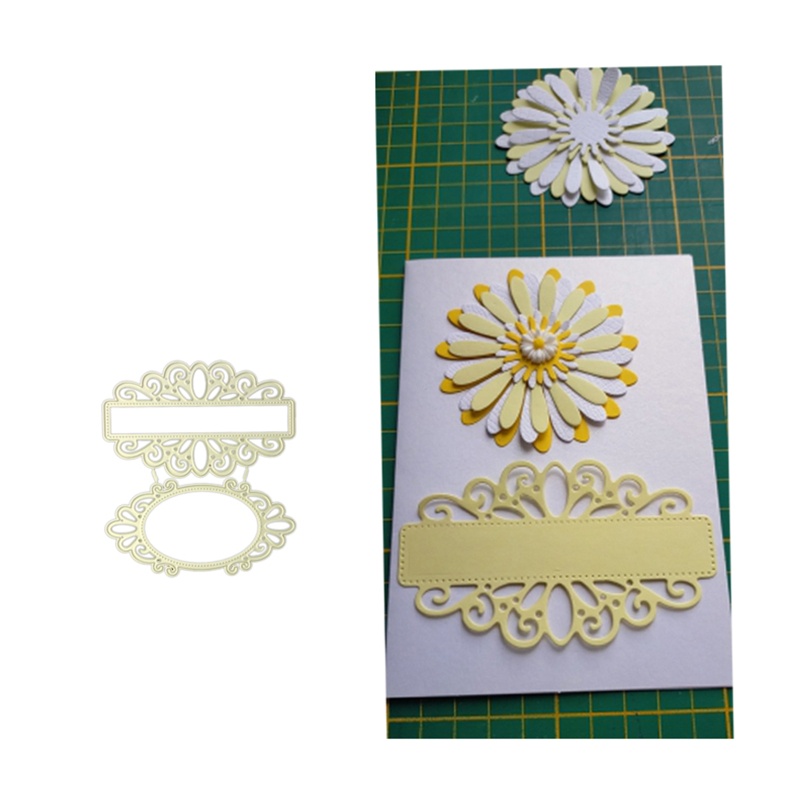 Khuôn Cắt Giấy Làm Từ Kim Loại Hình Nụ Hôn Tráng Gương Trang Trí Scrapbook Thẻ