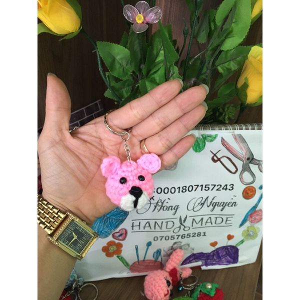 Móc khoá bằng len