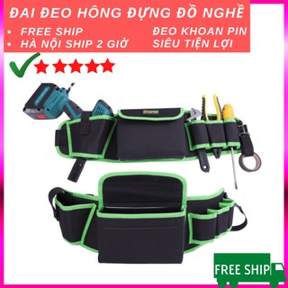 👉 Đai đeo hông đựng đồ nghề cho thợ bảo trì, sửa chữa, lắp đặt điện,nước, điều hòa, camera, cơ khí...càng cao càng cần