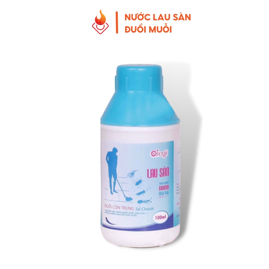 Nước lau sàn đuổi muỗi và côn trùng Orenji 100ml hương sả chanh công nghệ NANO từ Nhật Bản, an toàn không độc hại