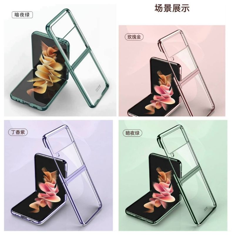 Ốp lưng Likgus viền màu bảo vệ camera cho Samsung Z Flip 3