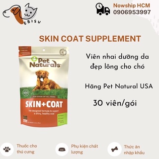 Skin Coat Pet Natural USA - Viên nhai dưỡng da và lông Skin Coat cho chó