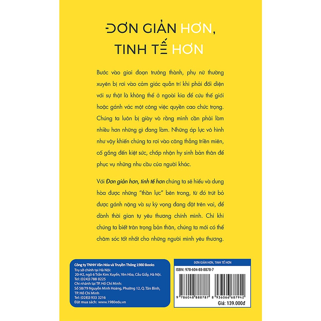 Sách - Đơn giản hơn, tinh tế hơn