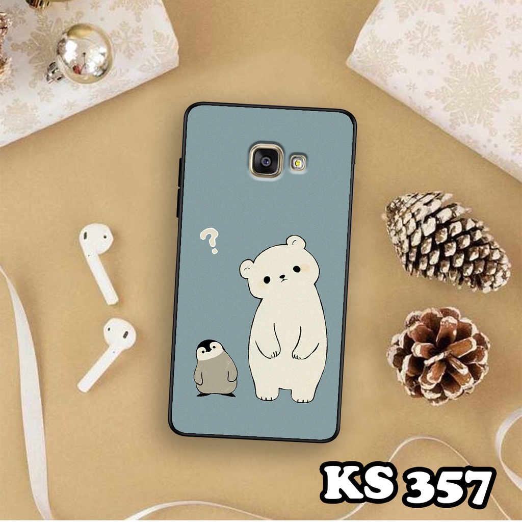 Ốp lưng Samsung A7 2017 - Samsung A5 2017 - Samsung A3 2017 - Ốp in hình Cat&amp;Bear đáng yêu - Chất liệu TPU siêu bền
