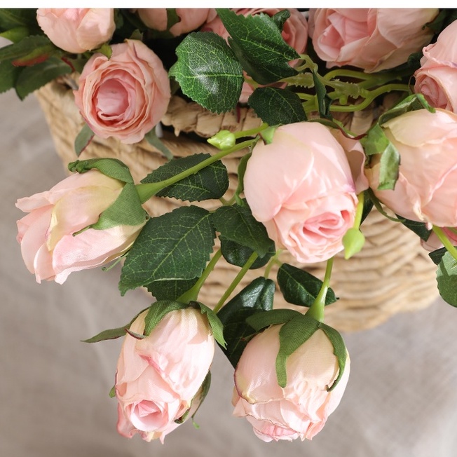 7 nhái theo hoa hồng khô, hoa nhân tạo, hoa lụa tươi, khai vị bàn, trang trí nhà