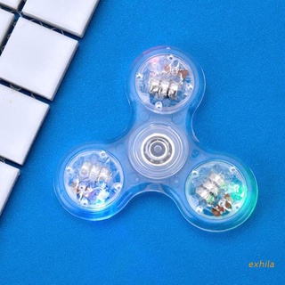 Con quay đồ chơi Fidget Spinner đèn LED màu cầu vồng cho trẻ em/ người lớn