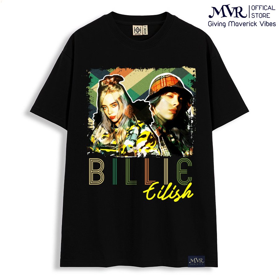Áo thun nam nữ phom rộng Cotton thoáng mát âm nhạc Billie MVR KK3893