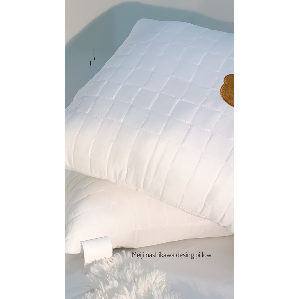 Gối nằm Mịn Decor thêu gấu form cao bông gòn cao cấp mềm mại thoáng mát