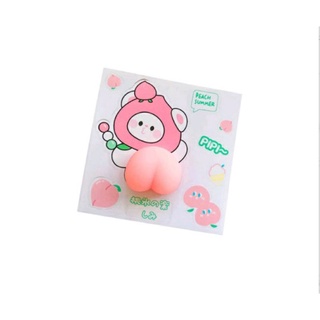 đồ chơi mochi mông đào silicon đáng yêu