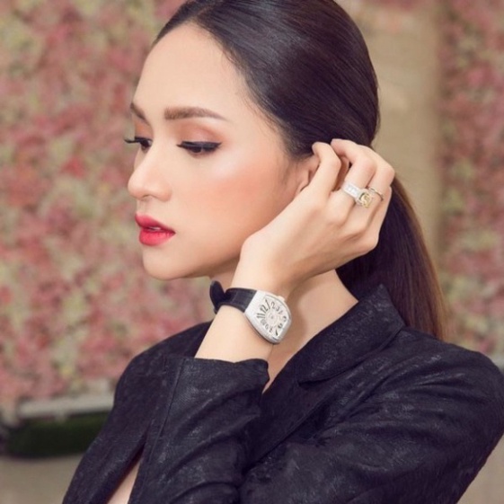 Đồng hồ nữ Franck FM máy pin dây cao su mặt full đá cao cấp có bảo hành DHN002  12Th