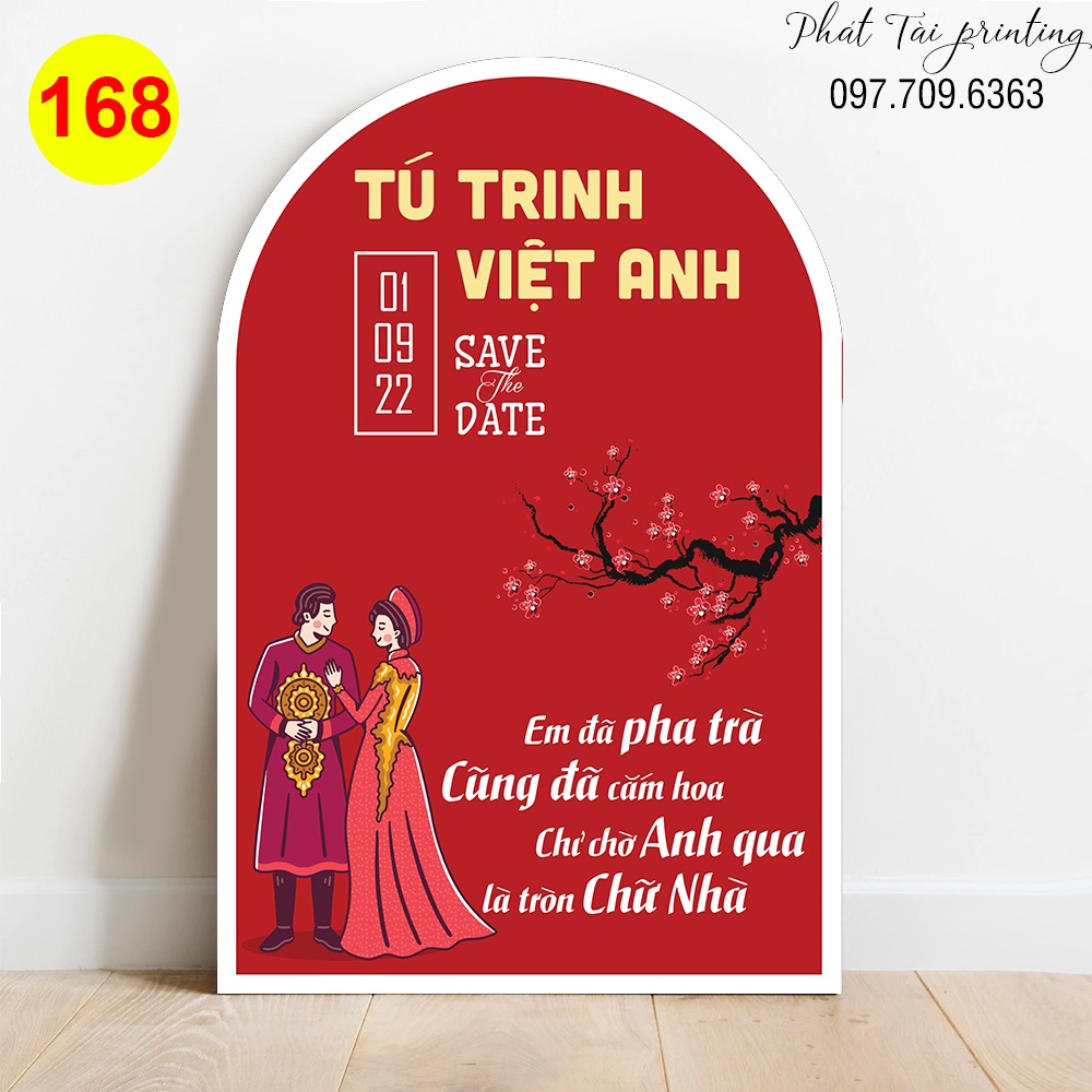 MS 168 - Bảng Welcome trang trí đám cưới