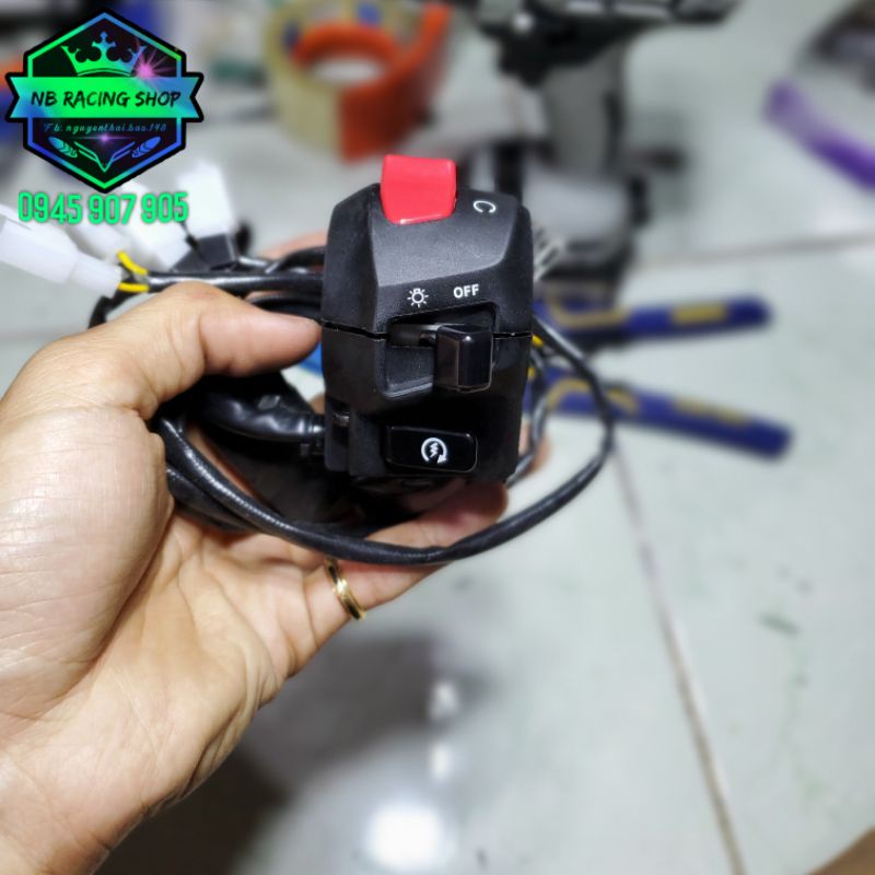 Cùm Ex2019 Mod Cho Satria Raider Sonic Xài Mạch Tắt Máy Không Báo Lỗi Fi.NB Racing Shop