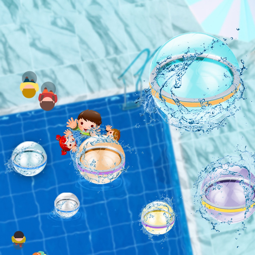 Bong Bóng Nước Bằng Silicone Có Thể Tái Sử Dụng Đường Kính 6cm