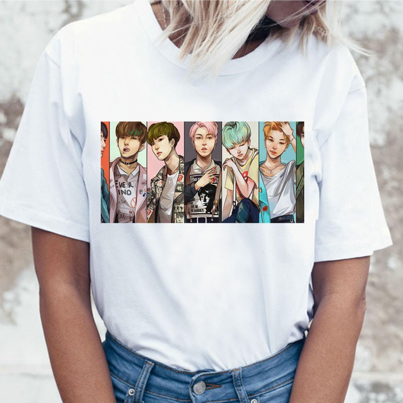 Áo Thun BTS Kpop Suga Jimin V Jungkook Jin Rap Monter Jhop Hàn Quốc