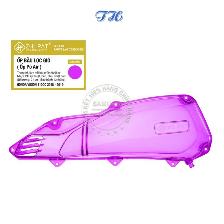 Ốp lọc gió cho xe vision 110cc 2018-2019 trong suốt chính hãng zhipat - bảo hành 12 tháng
