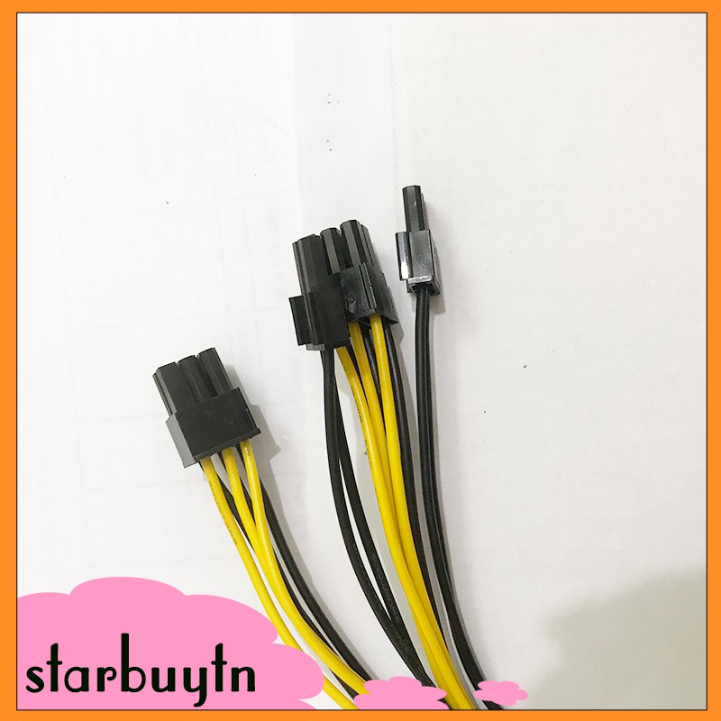 Cáp chuyển 8 pin sang 2 đầu 8 pin vga