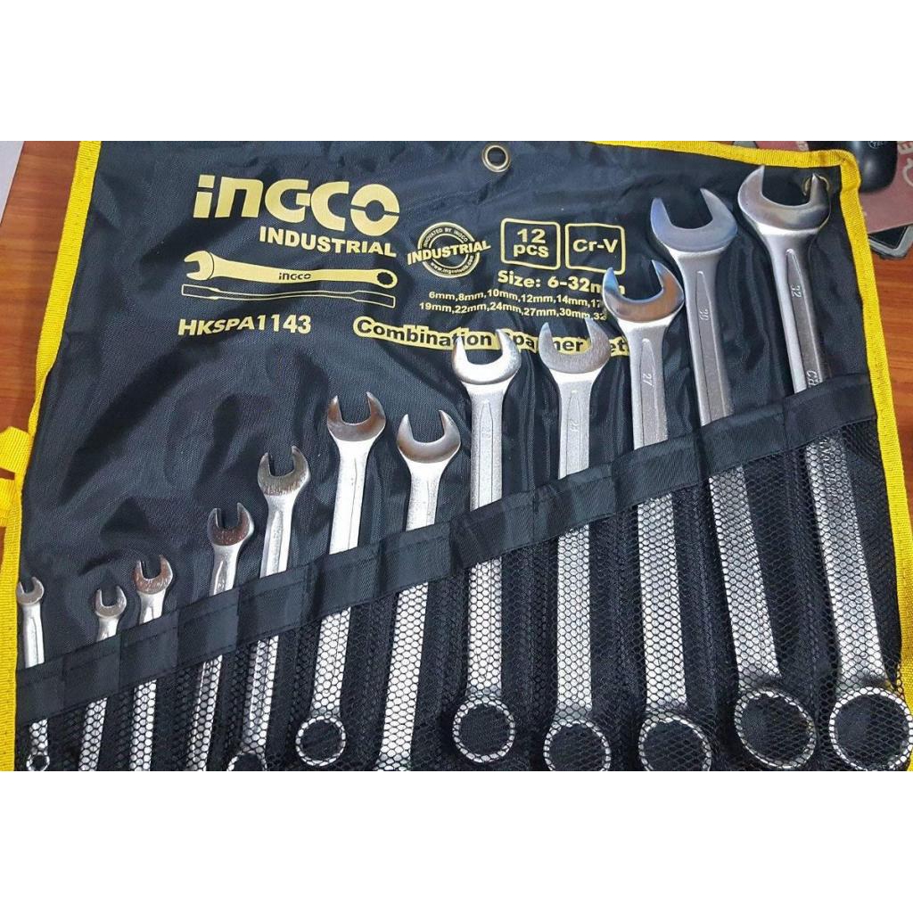 6-32mm Bộ cờ lê vòng miệng 12 chi tiết INGCO HKSPA1143