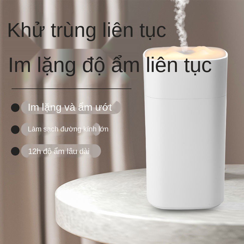 Máy phun sương tạo ẩm mini USB dành cho sinh viên công suất lớn nhỏ câm sạc tại nhà để bàn văn phòng