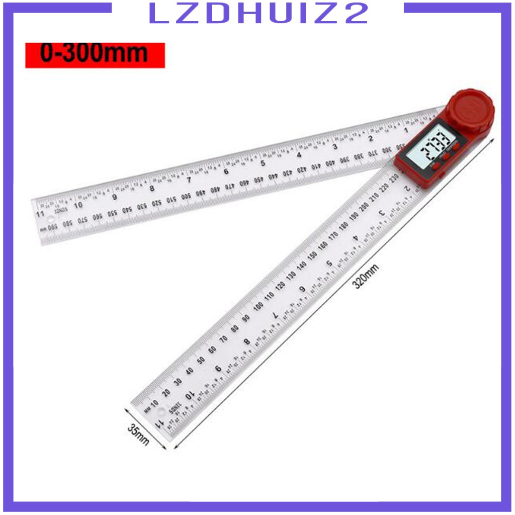 Thước Đo Góc Kỹ Thuật Số 2 Trong 1 Bằng Thép Không Gỉ Les Fleurs