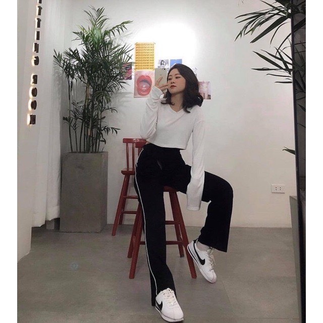 [Mã FAMAYWA giảm 10K đơn 50K] Quần Tây Ống Rộng Cullotes 1 Sọc Nhỏ | BigBuy360 - bigbuy360.vn