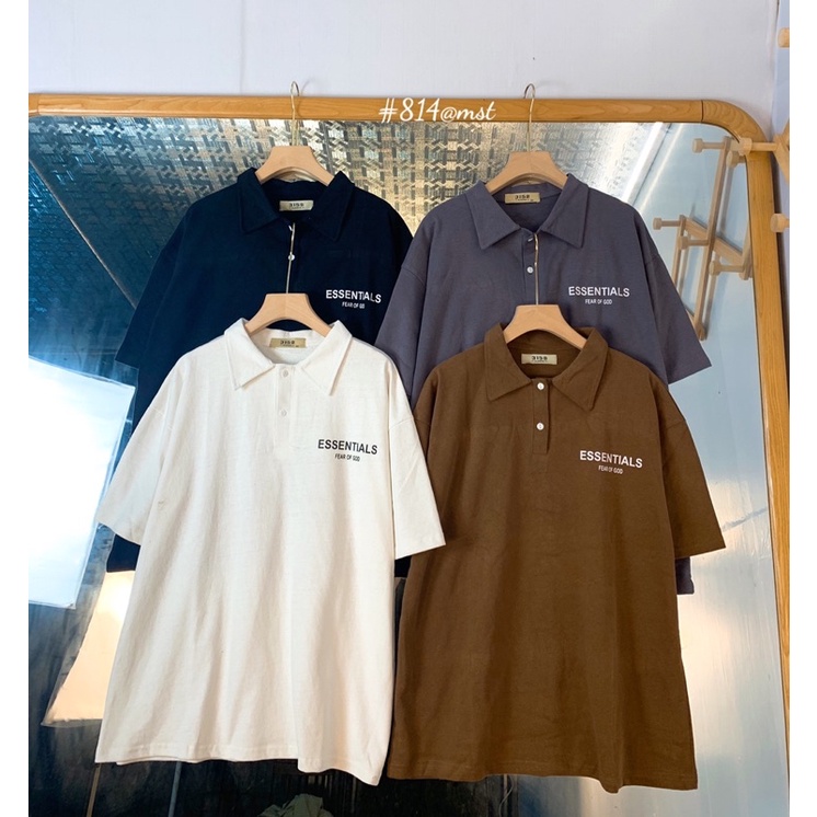 Áo phông polo esentials-thun 3158 cổ bẻ