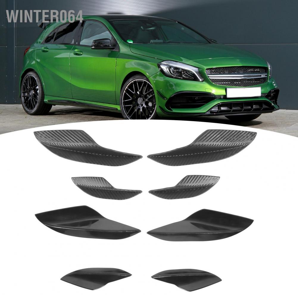 Bộ phận cản phía trước Xe hơi bên chia gió Canards Lip Spoiler Thay thế cho Mitsubishi Winter064