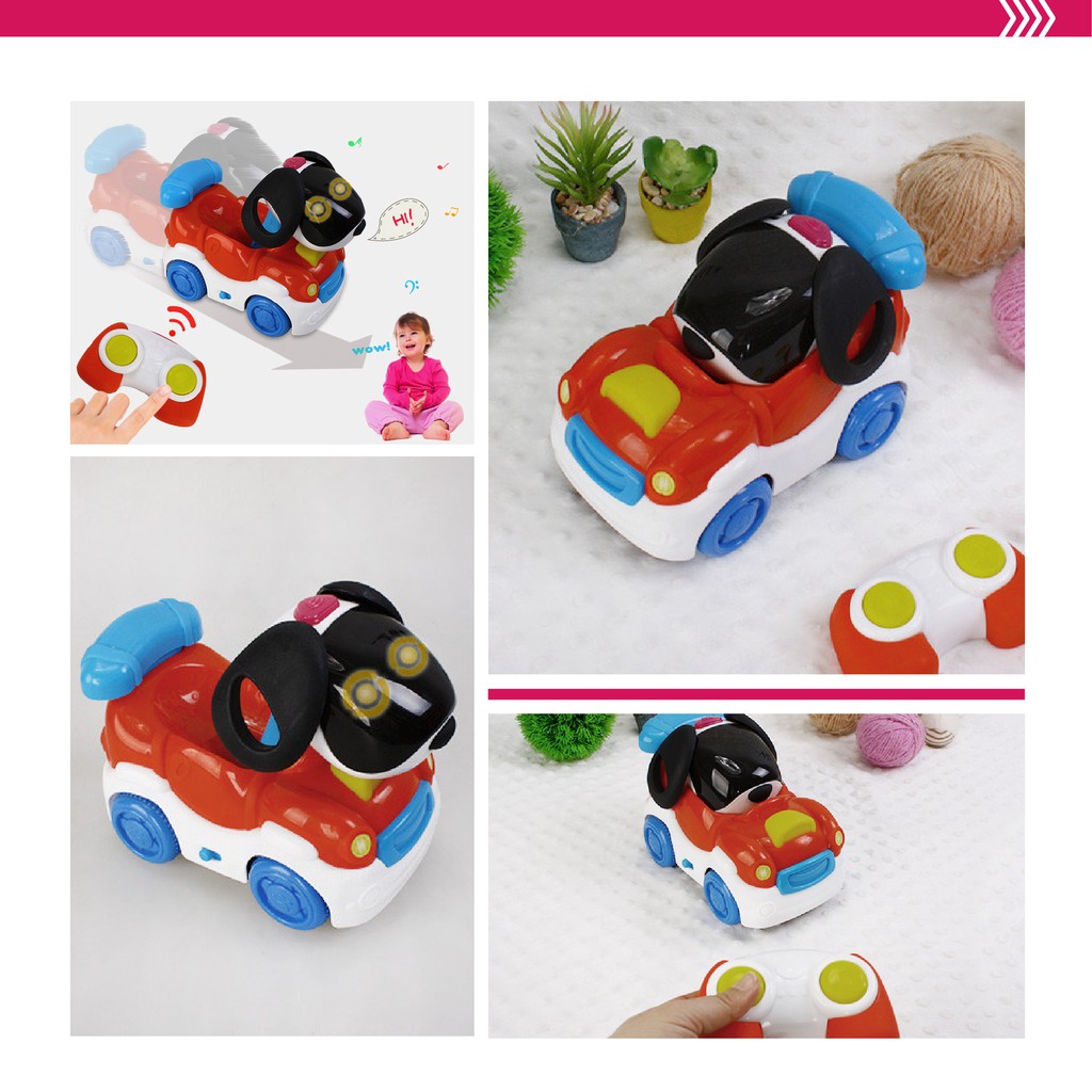 Đồ chơi ô tô điều khiển từ xa hình chú con Puppy vui nhộn lắc lư khi đi Winfun 1150 cho bé từ 2 tới 6 tuổi