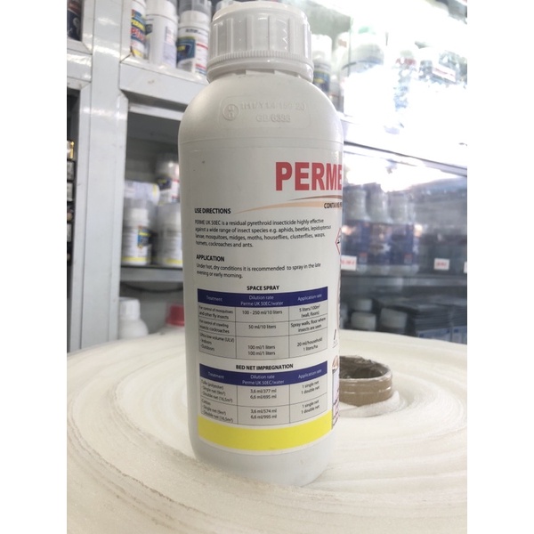 { Thuốc diệt muỗi Perme Uk 50ec - chai 1 lít }