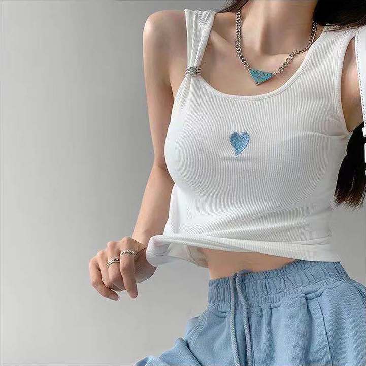 Áo Hai Dây Dáng Ngắn Màu Trơn Phong Cách Âu Mỹ Thời Trang Mùa Hè Cho Nữ