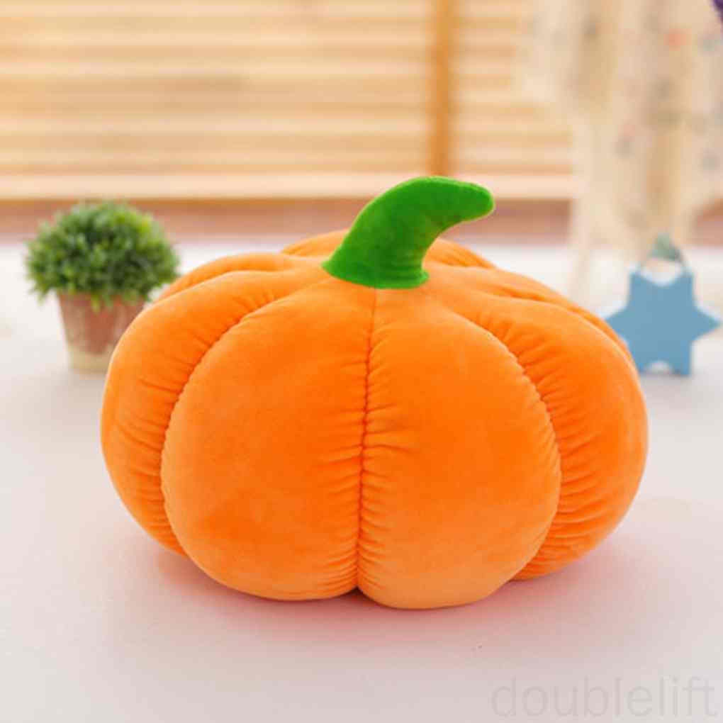 Quả bí ngô nhồi bông kích thước 18/ 30/ 40cm dùng trang trí halloween