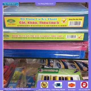 Bộ dụng cụ kỹ thuật cắt, khâu, thêu Lớp 4 hoặc Lớp 5 MIC [ VPP GIÁ SỈ ]