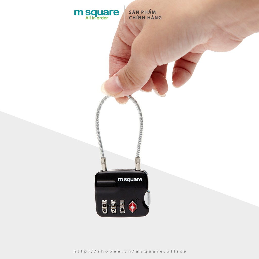 Ổ khoá dây vali 4 số TSA hợp kim cao cấp Msquare® Chính hãng giá tốt