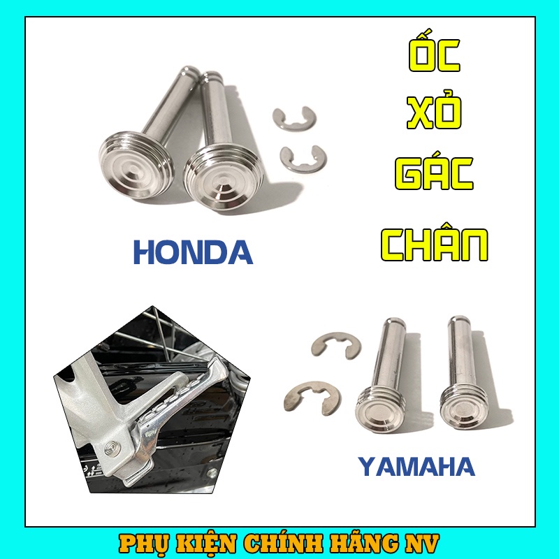 Ốc xỏ gác chân Salaya Inox 304 cho dòng xe Yamaha và Honda Winner, Exciter, Wave, Dream, Sonic, Satria,....