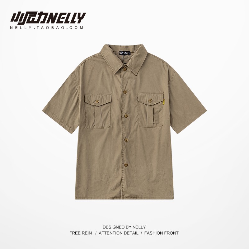 (A281) áo sơ mi ngắn tay nelly | BigBuy360 - bigbuy360.vn