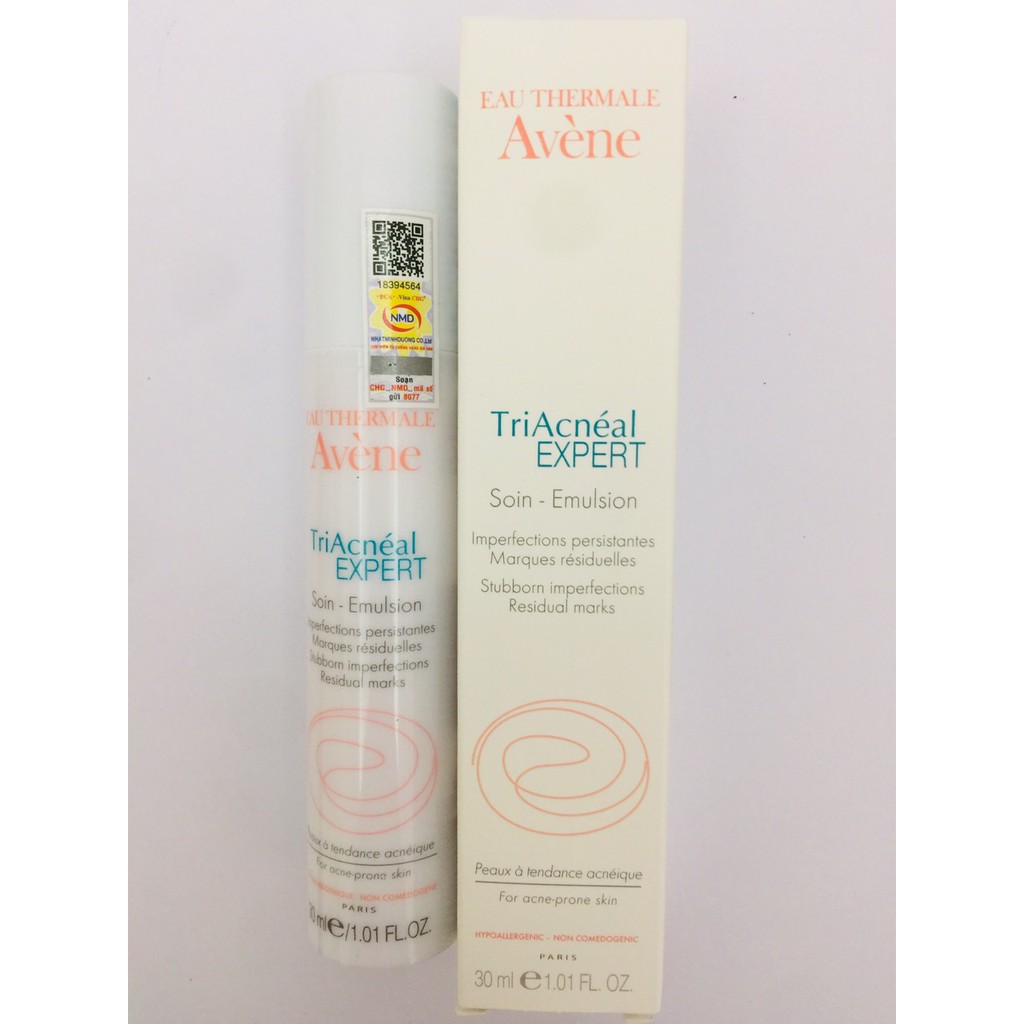 KEM HỖ TRỢ ĐIỀU TRỊ MỤN ĐẦU ĐEN, GIẢM THÂM VÀ SẸO LỒI- Triacneal Expert Emulsion 30ML