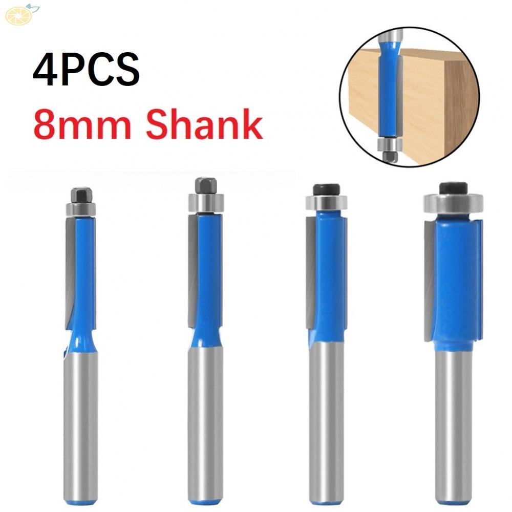 【VARSTR】Router Bit 45# Carbon Steel Cutter Body 8mm Shank Double-Edged Power Tools