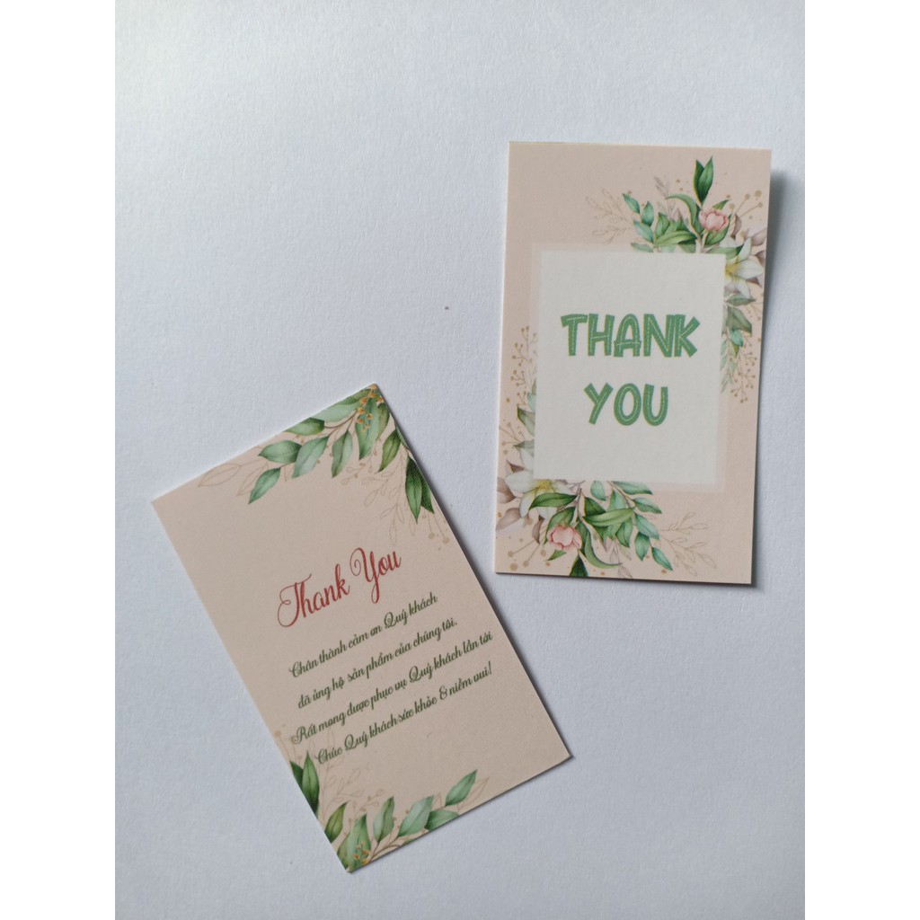 &lt;SALE 30 CÁI&gt; THIỆP CÁM ƠN -Thank You Card- THẺ CẢM ƠN- TAG CÁM ƠN