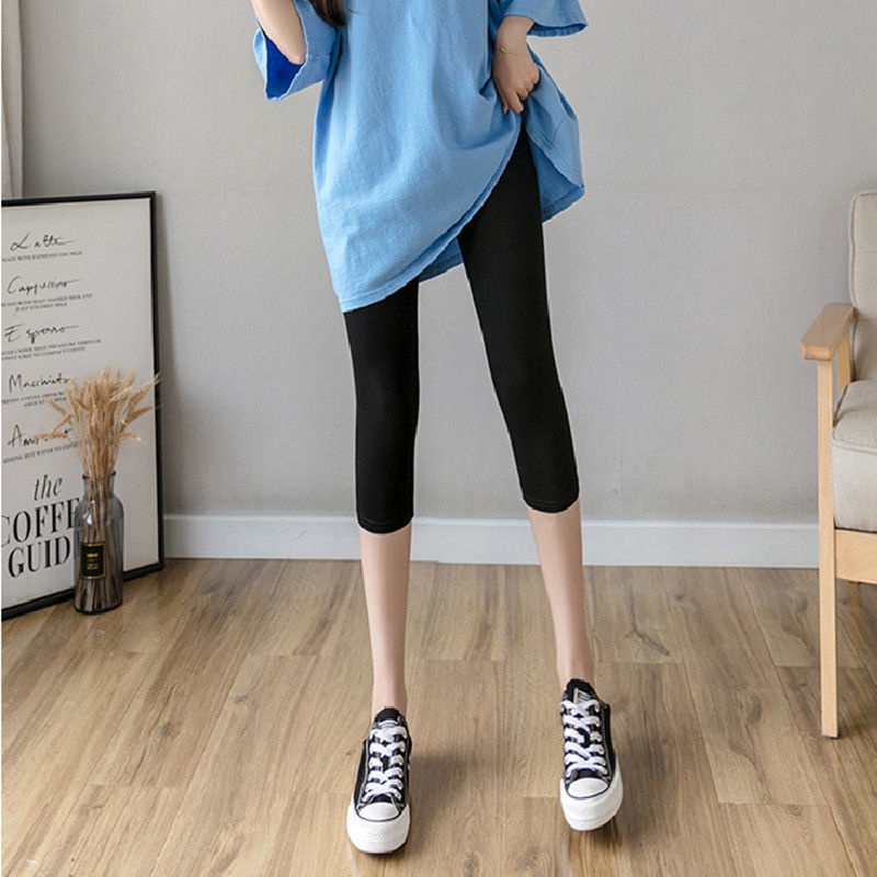 quần legging new high-waist elastic tight-fitting slimming plus size all-match