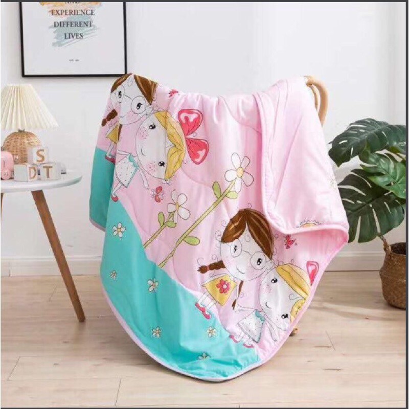 Chăn đũi hè trần bông mỏng, chăn đắp cho bé (1,1mx1.4m)